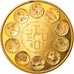 France, Medal, Ecu Europa, Europe Assise, 1982, Rodier, MS(65-70), Gilt Bronze