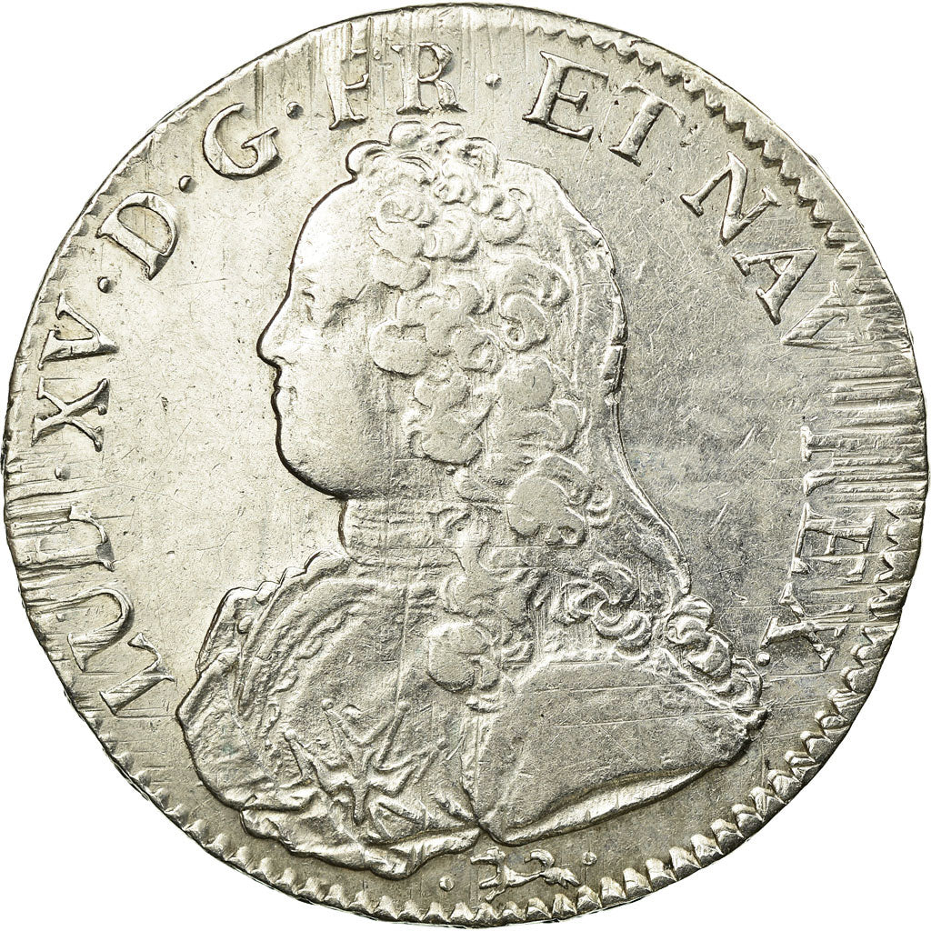 Coin, France, Louis XV, Écu aux branches d'olivier, Ecu, 1738, Bayonne