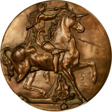Francia, medalla, Salvador Dali, L'Unicorne Dyonisiaque, SC, Bronce