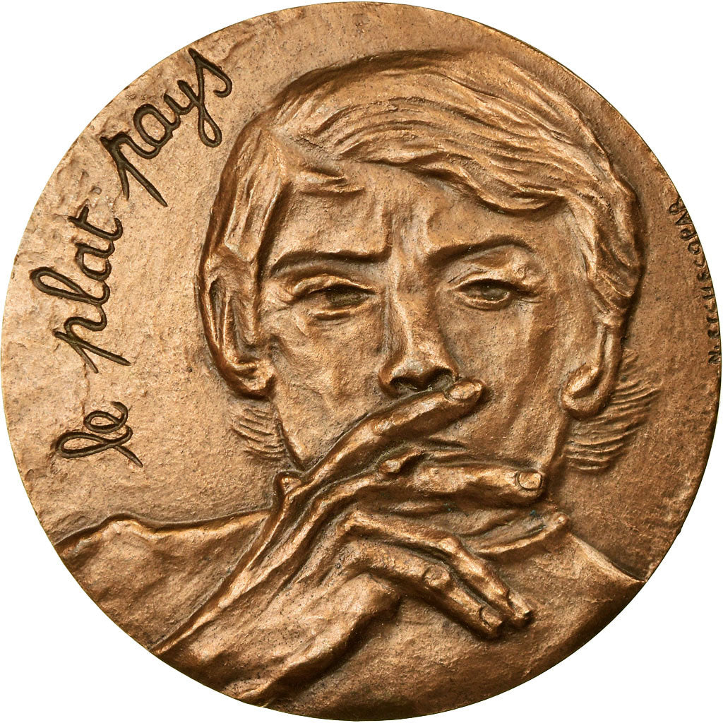 Francia, medaglia, Musique, Jacques Brel, le Plat Pays, 1980, Etchecopar, SPL