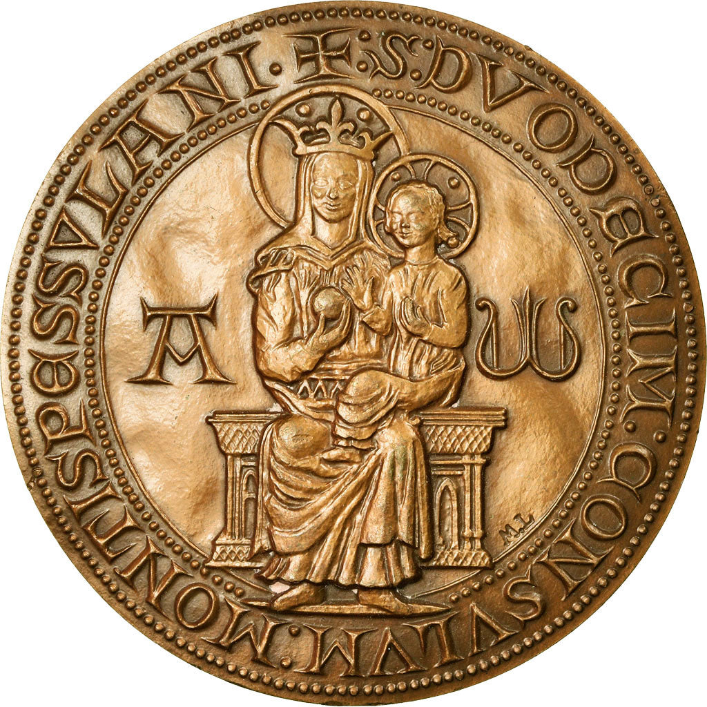 France, Medal, Ville de Montpellier, 1990, MS(63), Bronze