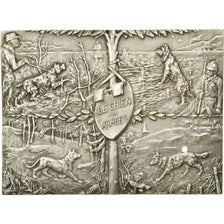 France, Médaille, Le Chien aux Armées, Dreux, SUP+, Silvered bronze