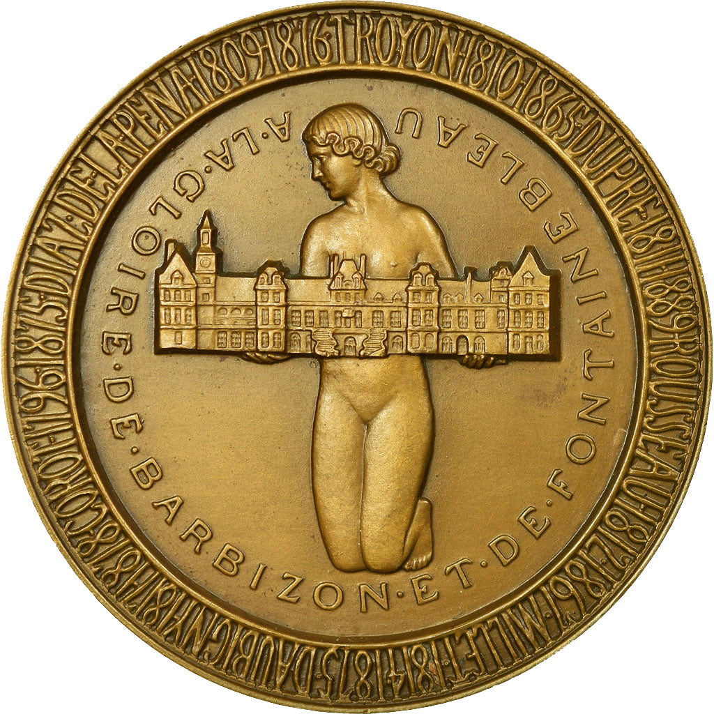 Francia, medaglia, A la Gloire de Barbizon et de Fontainebleau, SPL, Bronzo