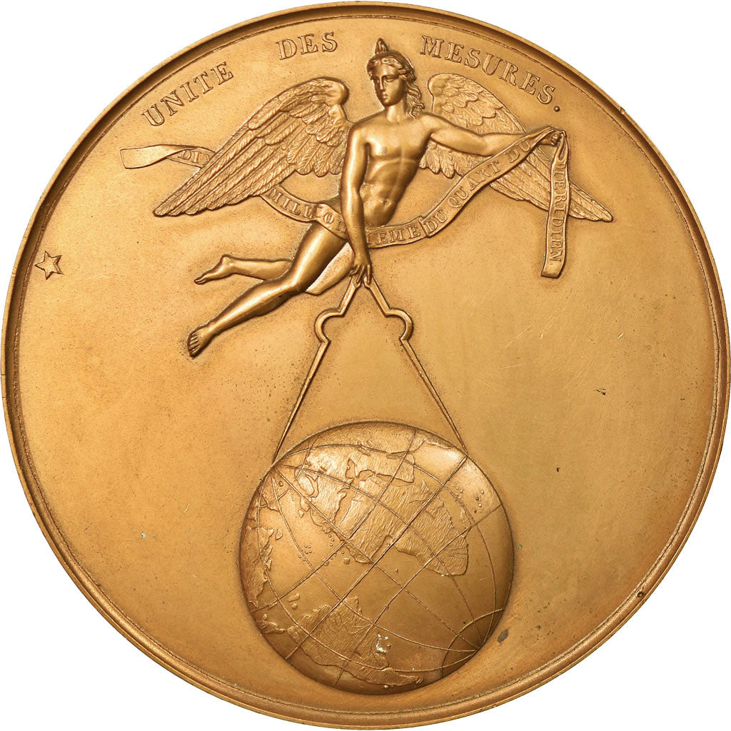 France, Medal, Louis-Philippe Ier, Convetion Nationale, Unité des Mesures