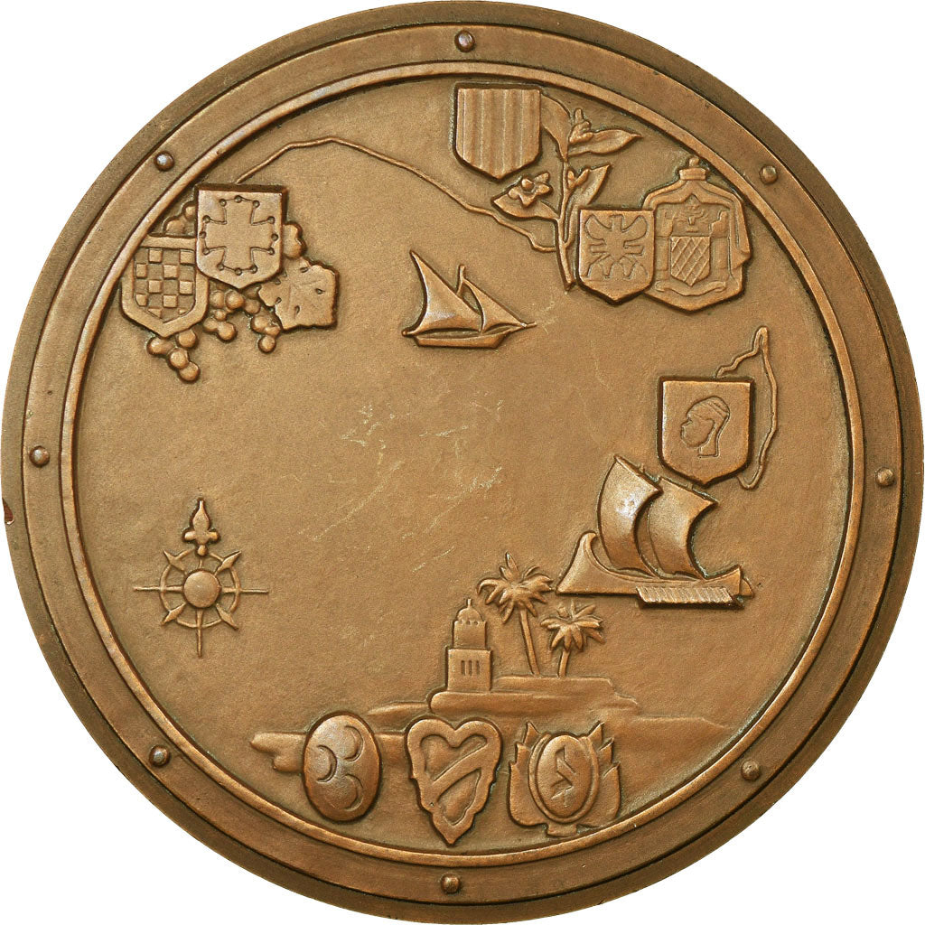 France, Medal, Méditerranée, Marcel Renard, MS(63), Bronze