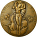 France, Medal, Art Déco, La Seine Fleuve, Marcel Renard, MS(63), Bronze