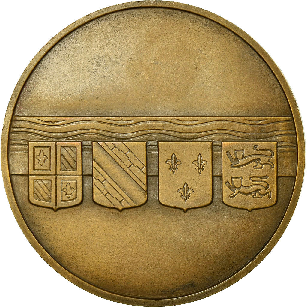 France, Medal, Art Déco, La Seine Fleuve, Marcel Renard, MS(63), Bronze