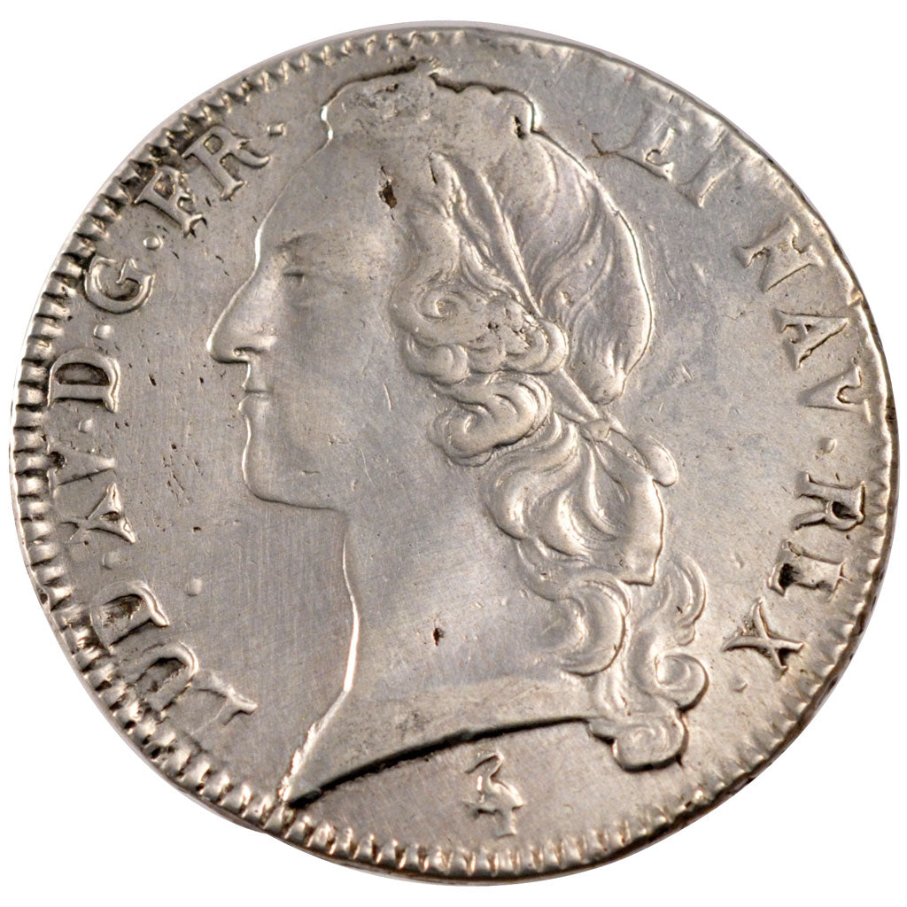 FRANCE, Écu au bandeau, ECU, 1759, Paris, KM #512.1, EF(40-45), Silver, Gadoury 