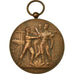 France, Medal, Gymnastique, Instruction Militaire, La Roche sur Yon, 1921