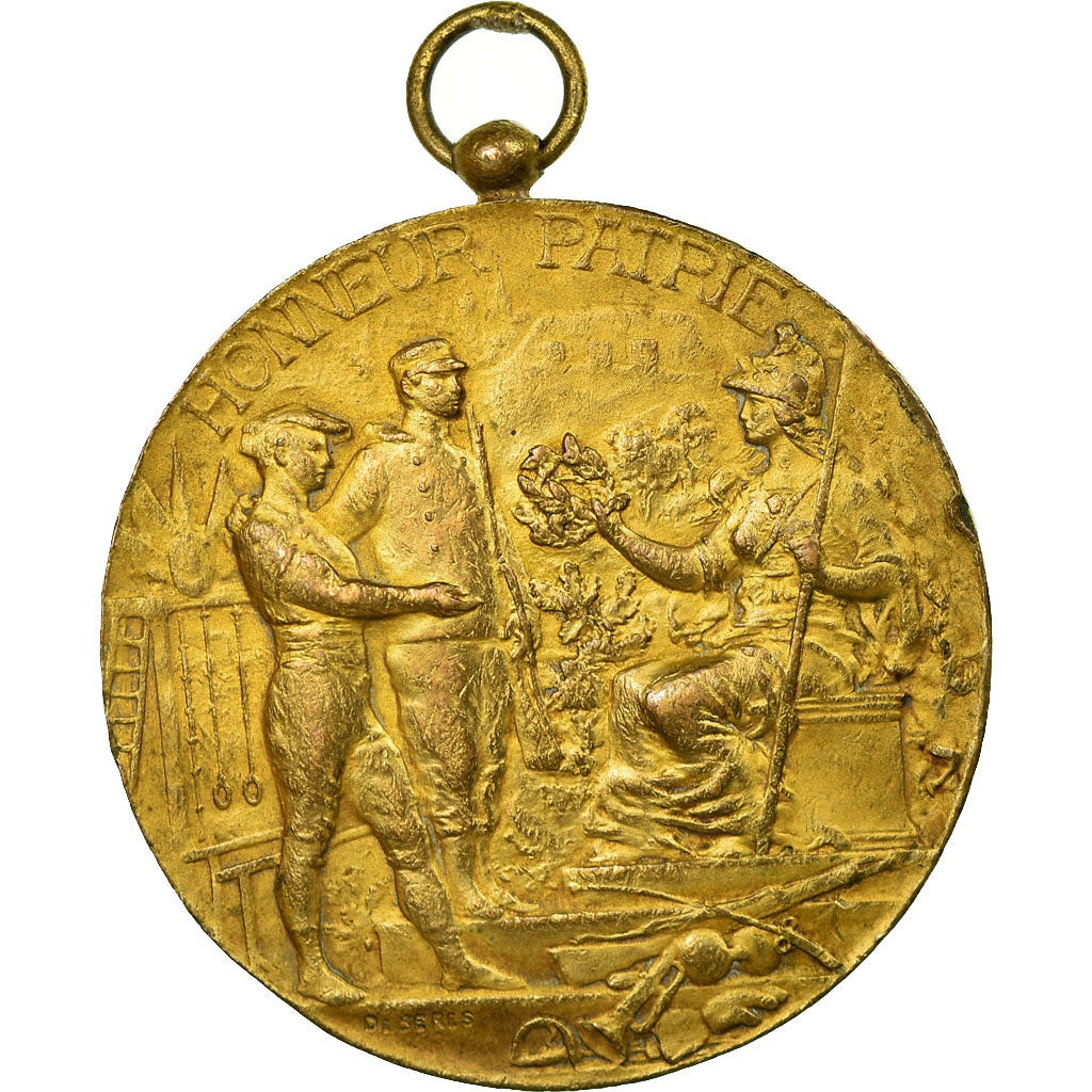Francia, medaglia, Gymnastique, Instruction Militaire, Saint-Paul, 1923, BB