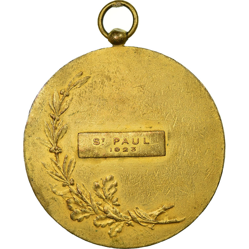 Francia, medaglia, Gymnastique, Instruction Militaire, Saint-Paul, 1923, BB
