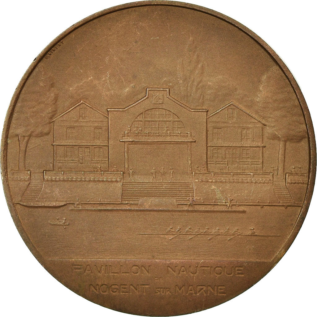 Francia, medalla, Club Nautique de la Bourse de Paris, 1956, Gibert, EBC, Bronce
