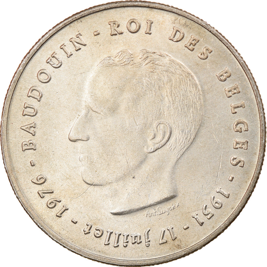 Coin, Belgium, 250 Francs, 250 Frank, 1976, AU(50-53), Silver, KM:157.1