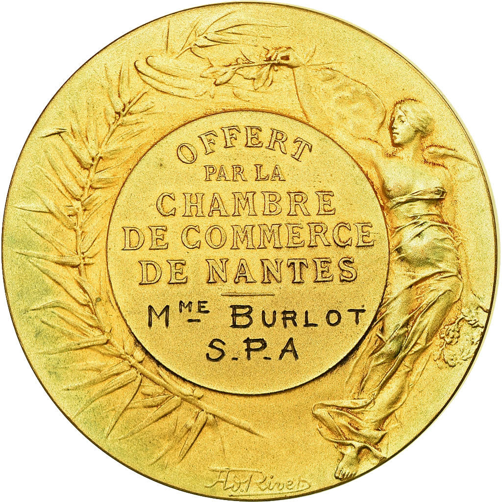 France, Médaille, Patria, Chambre de Commerce de Nantes, S.P.A, Rivet, TTB+