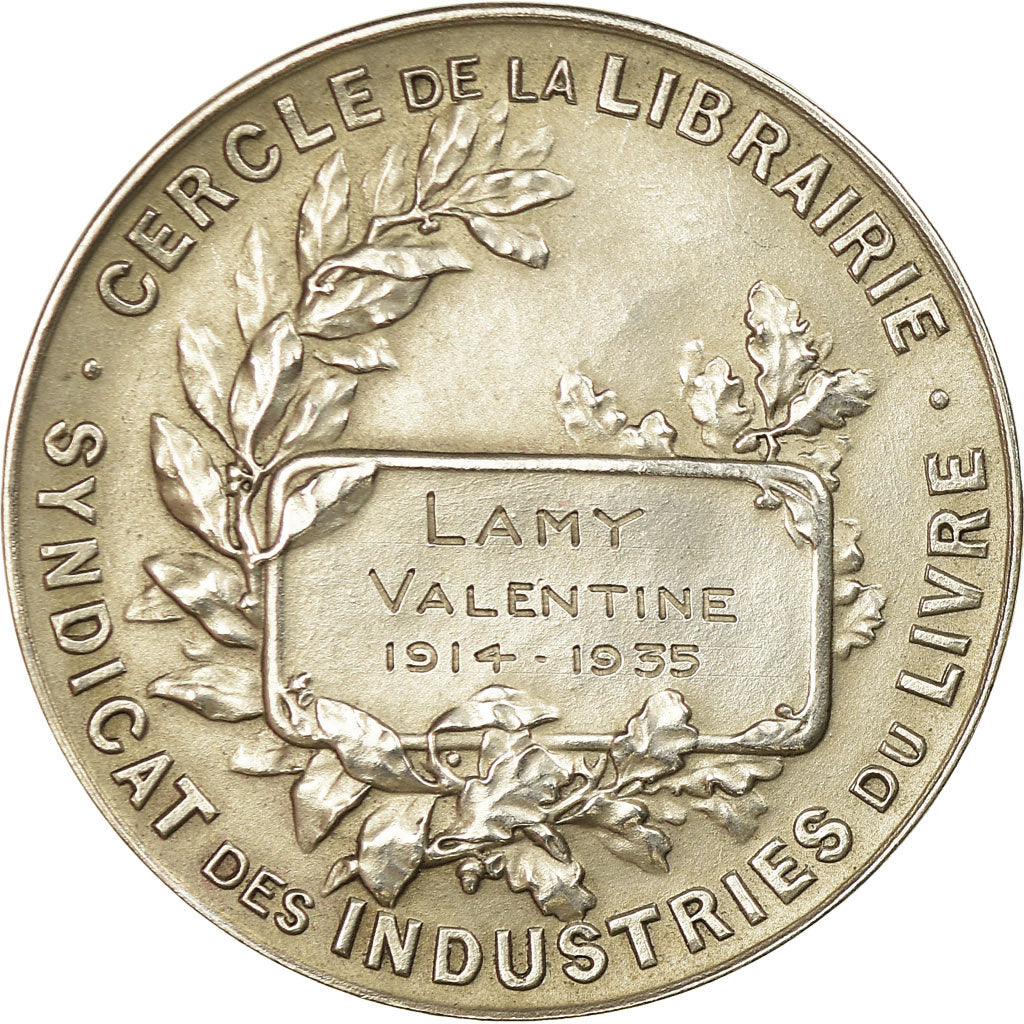 Francia, medaglia, Syndicat des Industries du Livre, Cercle de la Librairie