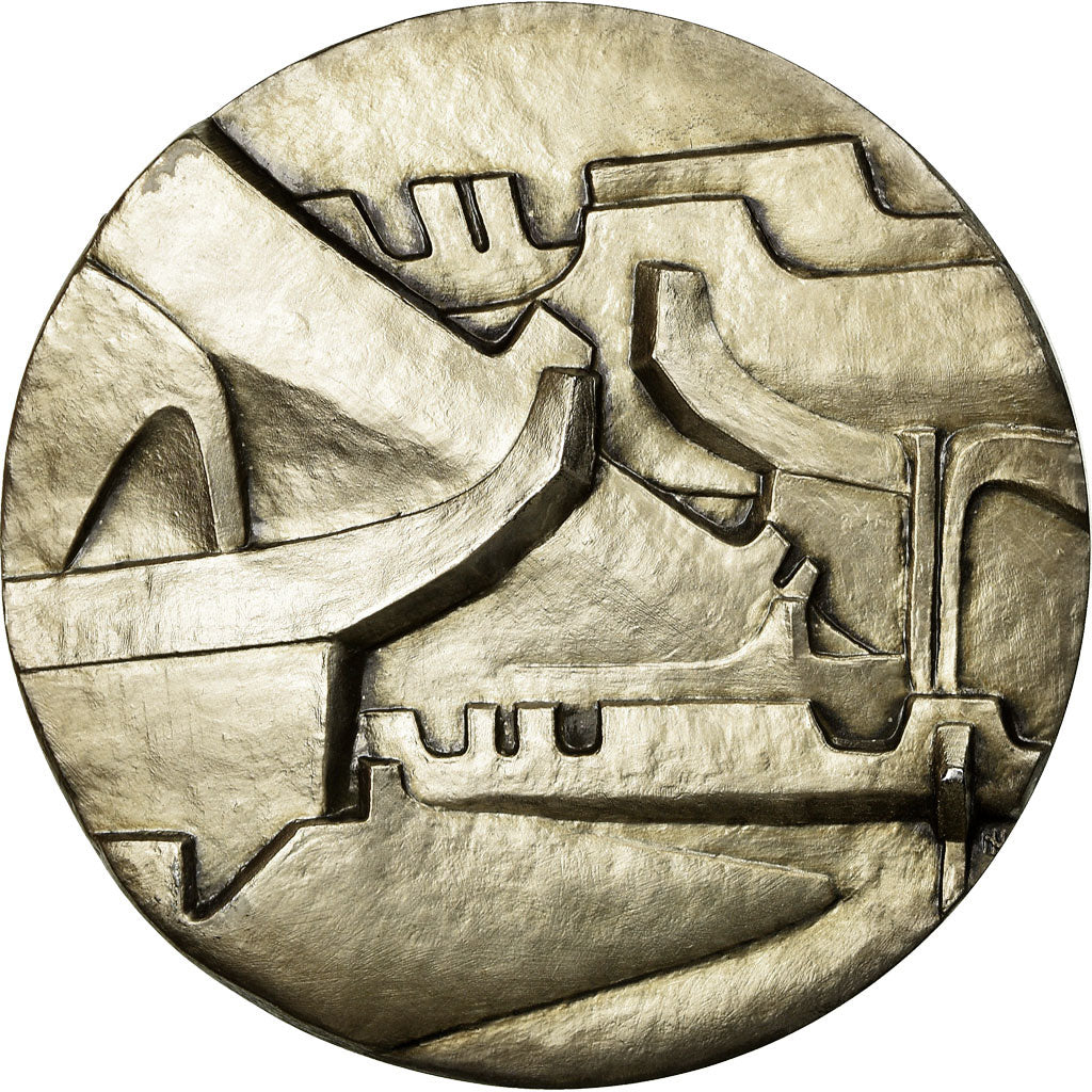 Frankreich, Medaille, Prisme, Rocade Nord de Mulhouse, 1979, Iborra, UNZ+