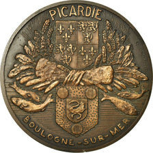 France, Medal, Folklore, Picardie, Boulogne sur Mer, 1982, Crouzat, MS(63)