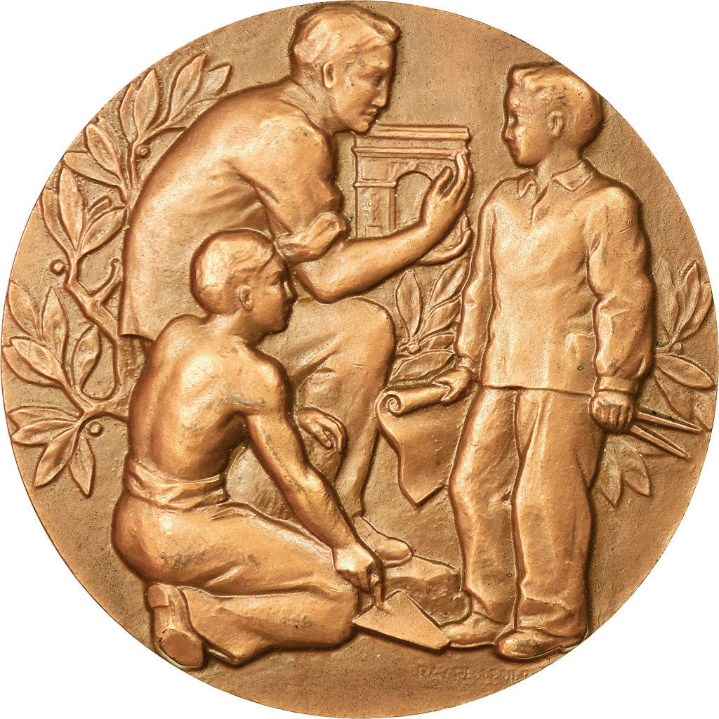 Francia, medalla, Apprentissage du Batiment et des Travaux Publics, 1962, EBC