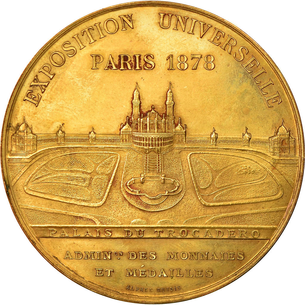 France, Medal, Exposition Universelle de Paris, Trocadéro, 1878, Oudiné