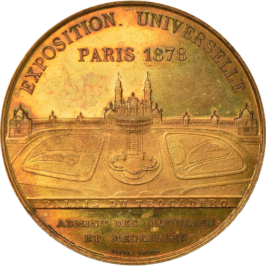 France, Médaille, Exposition Universelle de Paris, Trocadéro, 1878, Oudiné