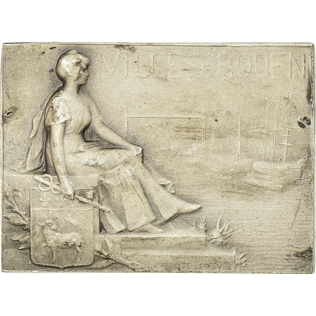 Frankreich, Medaille, Ecole de Musique de Rouen, Lefebvre, SS+, Silvered bronze