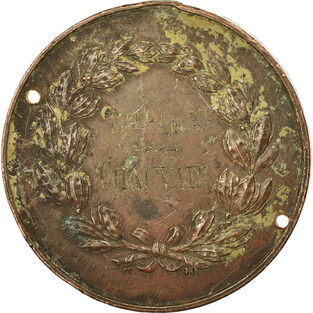 France, Médaille, Course de Hippique, Cheval, TB+, Bronze