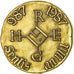 France, Medal, Ville de Senlis, An Mil, 1987, AU(50-53), Gilt Bronze