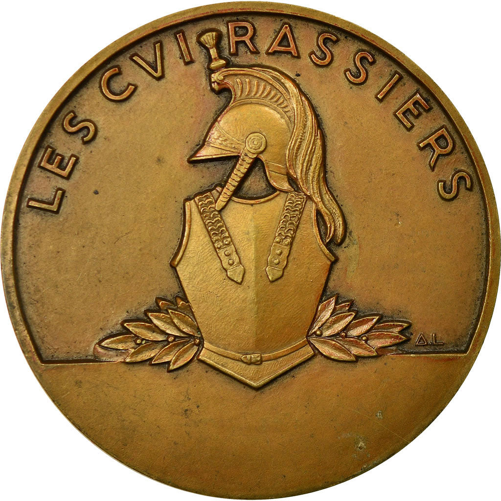 France, Medal, Les Cuirassiers, Lavrillier, MS(60-62), Bronze