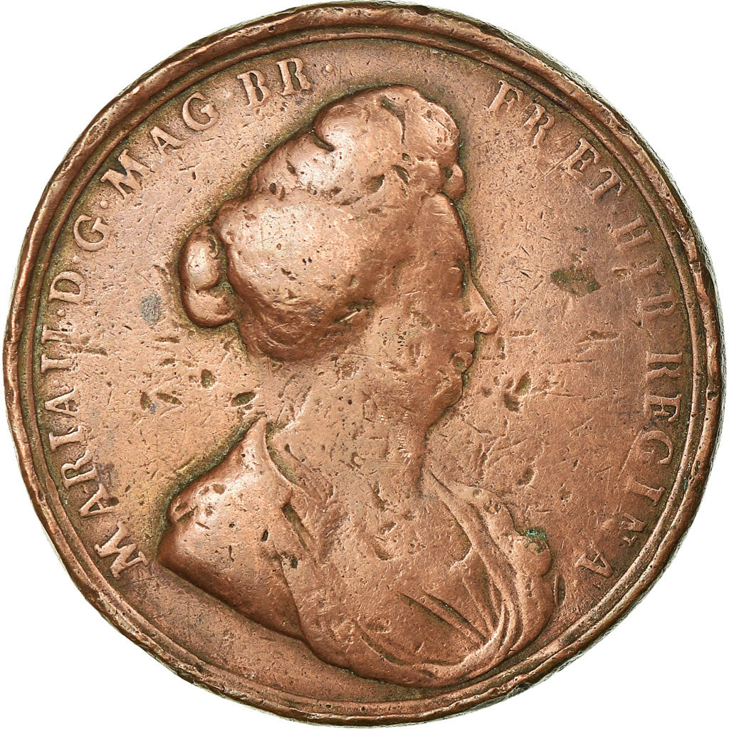 Portugal, Medal, D.Maria II, VG(8-10), Copper