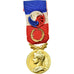 Francia, Médaille d'honneur du travail, medalla, 1986, Excellent Quality