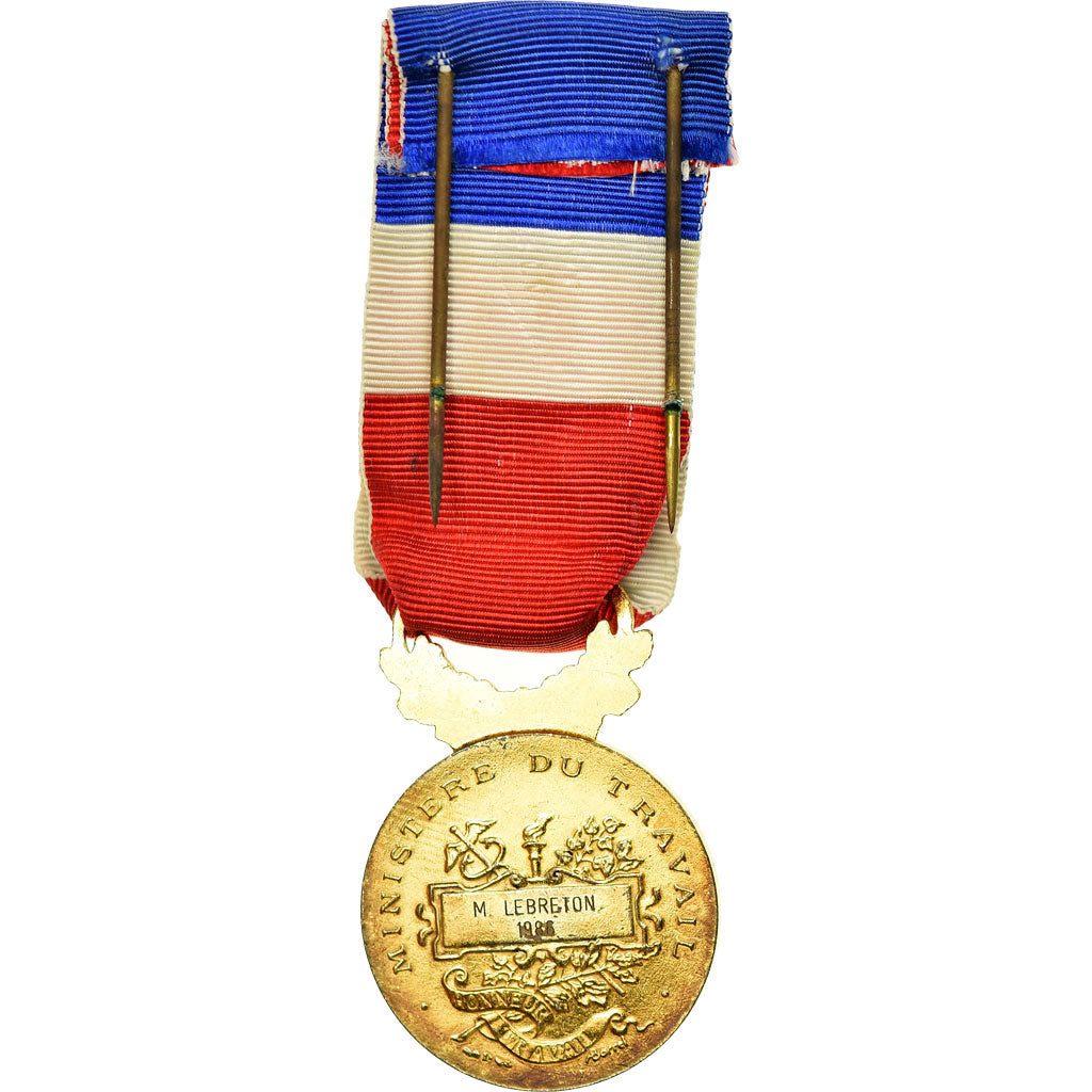 France, Médaille d'honneur du travail, Médaille, 1986, Excellent Quality