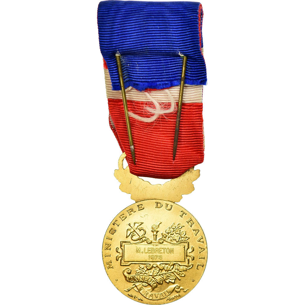 France, Médaille d'honneur du travail, Medal, 1978, Excellent Quality