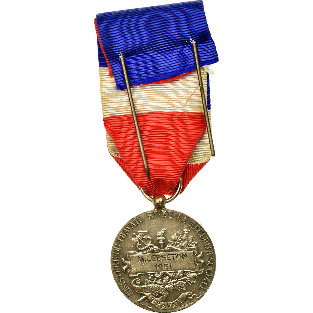 Francia, Médaille d'honneur du travail, medaglia, 1961, Eccellente qualità
