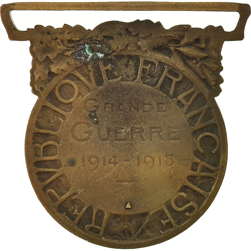 France, Grande Guerre, Médaille, 1914-1918, Très bon état, Bronze, 33