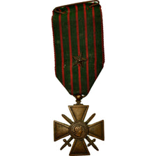 França, Croix de Guerre, Une Etoile, Medal, 1914-1918, Qualidade Muito Boa
