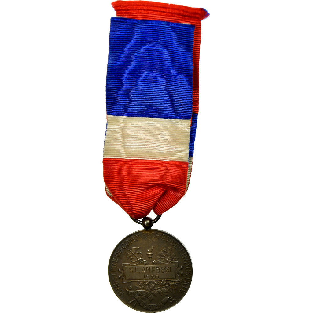 France, Médaille d'honneur du travail, Medal, 1920, Excellent Quality