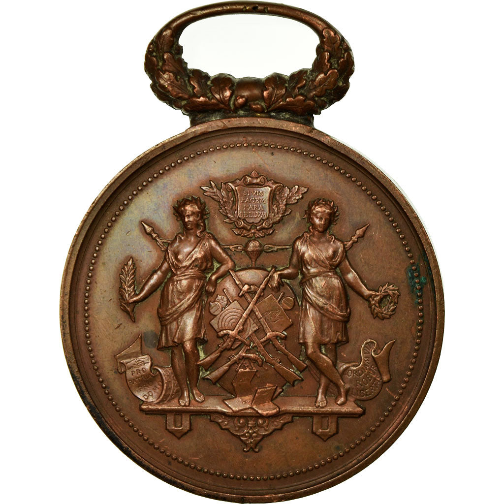 Francia, medalla, Société de Tir de Reims, Le Ralliement, MBC+, Cobre