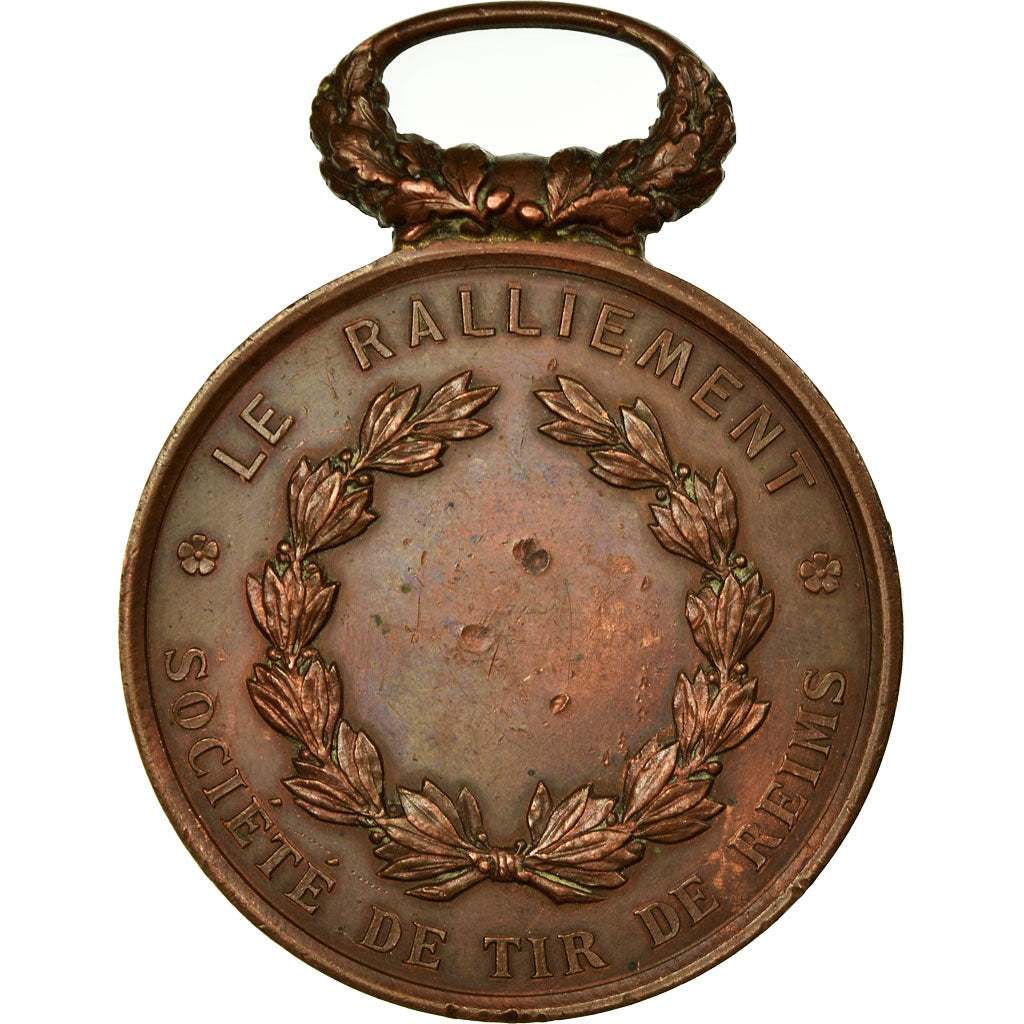 Francia, medalla, Société de Tir de Reims, Le Ralliement, MBC+, Cobre