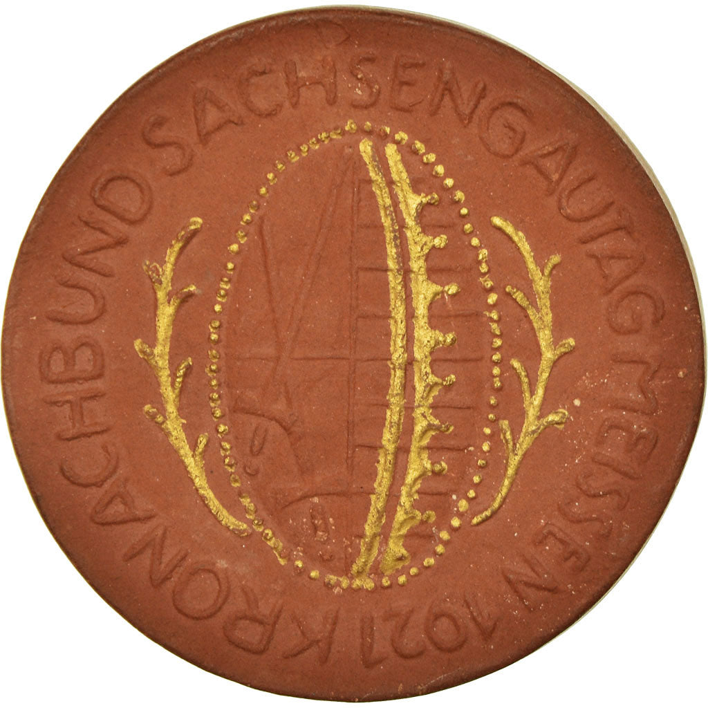 Niemcy, Medal, Kronachbund Sachsengautag Meissen, 1921, MS(60-62), (bez składu)
