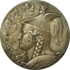 France, Medal, Gauloise Casquée, Albert Herbemont, AU(55-58), Silvered bronze