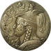 France, Medal, Gauloise Casquée, Albert Herbemont, AU(55-58), Silvered bronze