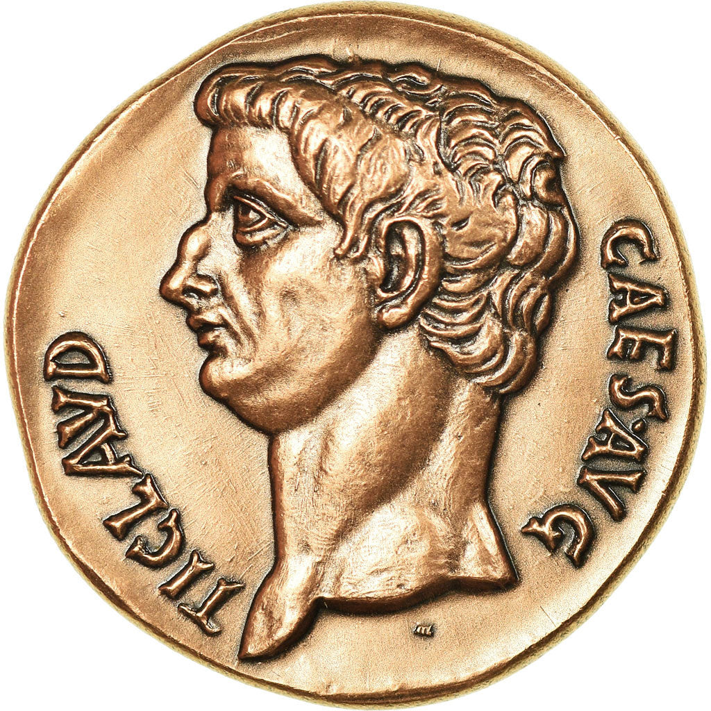 Francia, medalla, Reproduction Monnaie Antique, Claude, FDC, Cobre