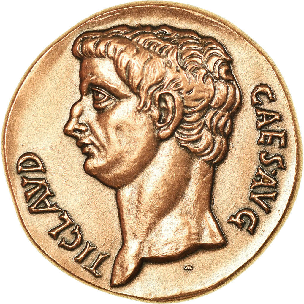 France, Medal, Reproduction Monnaie Antique, Claude, MS(64), Copper