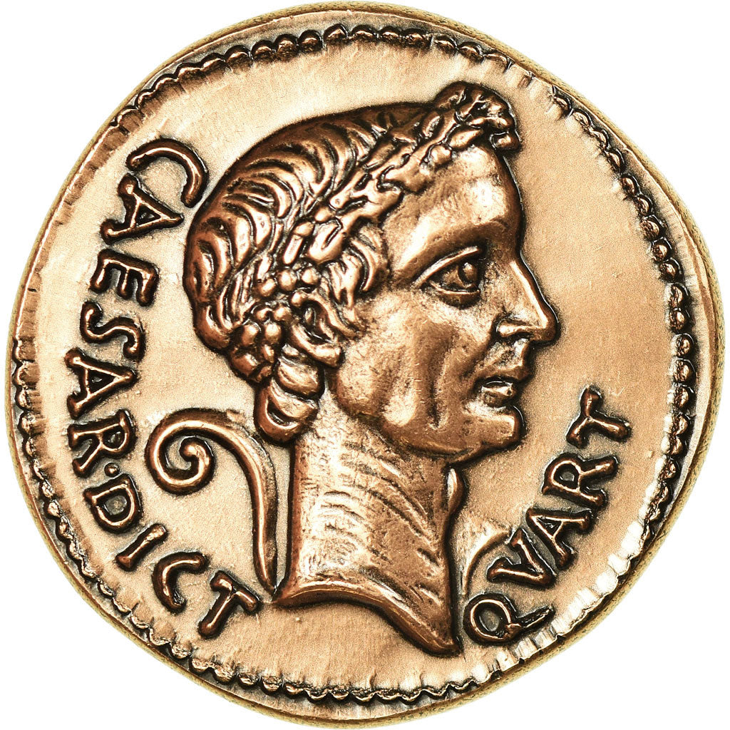 Francia, Medal, Reproduction Monnaie Antique,  César, SC+, Cobre