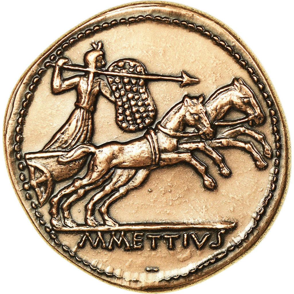 Francia, Medal, Reproduction Monnaie Antique,  César, SC+, Cobre