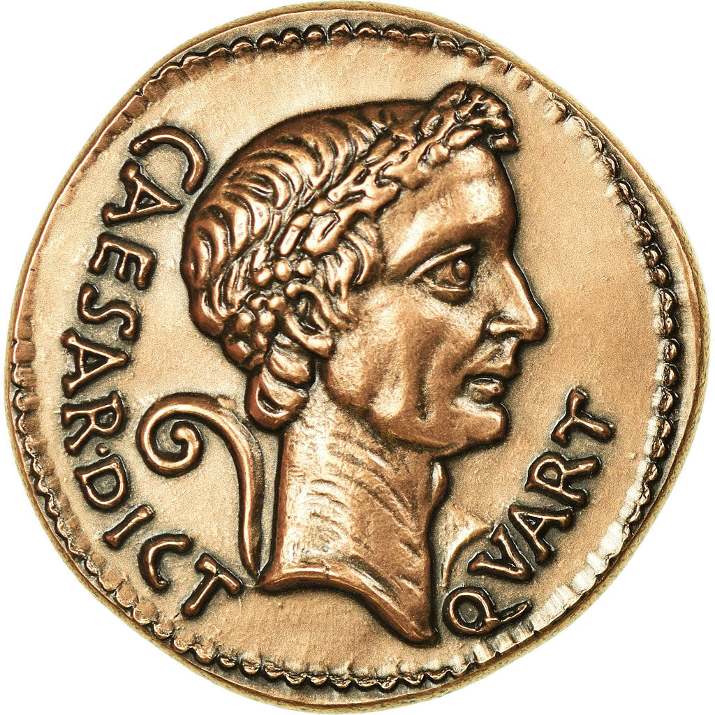 Frankrijk, Medaille, Reproduction Monnaie Antique,  César, FDC, Koper