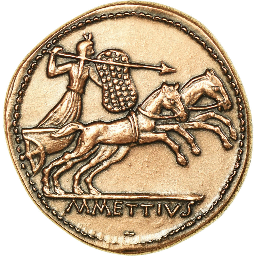 Frankrijk, Medaille, Reproduction Monnaie Antique,  César, FDC, Koper