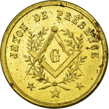 France, Token, Masonic, 1826, AU(55-58), Brass