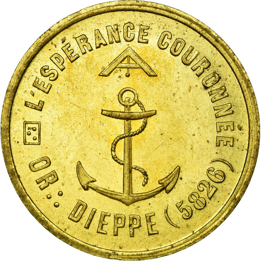 France, Token, Masonic, 1826, AU(55-58), Brass