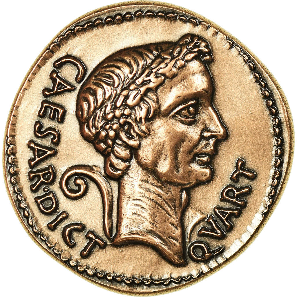 Francia, Medal, Reproduction Monnaie Antique,  César, SC+, Cobre